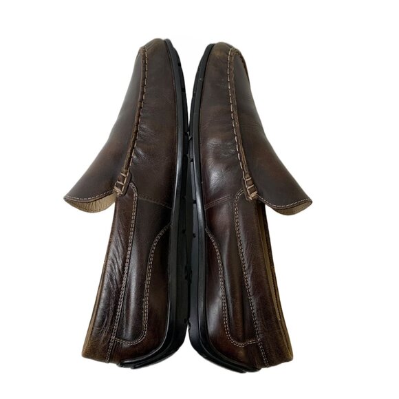 Ecco Men’s Classic 2.0 Moc in Coffee Brown Old Money Leather Loafers - Size 10 - Picture 5 of 9